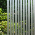 VSUDO Frosted Stripe Privacy Window Film - Static Cling Vinyl (90x400 cm)