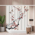 Bird & Floral Shower Curtain | Mold Resistant Polyester