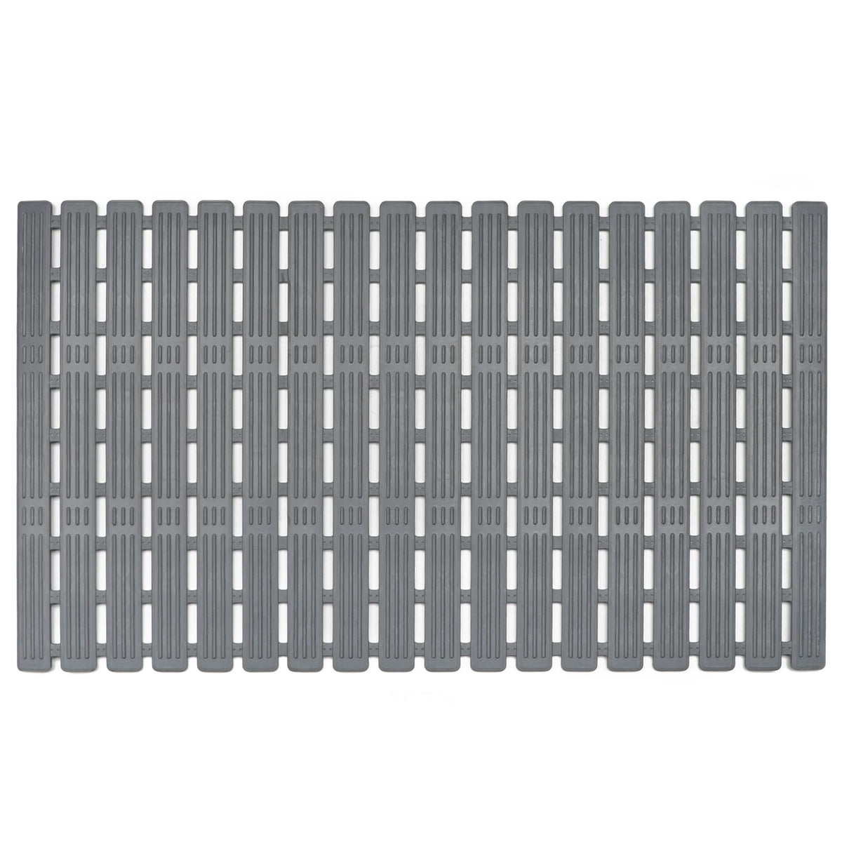 WELTRXE Bath Mat Non Slip Shower Mats, 68 x 40 cm Anti Slip Bathtub Mat, Anti Mould, Striped Textured Soft Surface with Suction Cups