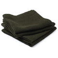 HSOFTIFY 100% Pure Linen Washcloths with Waffle Weave 4 Pack, Green