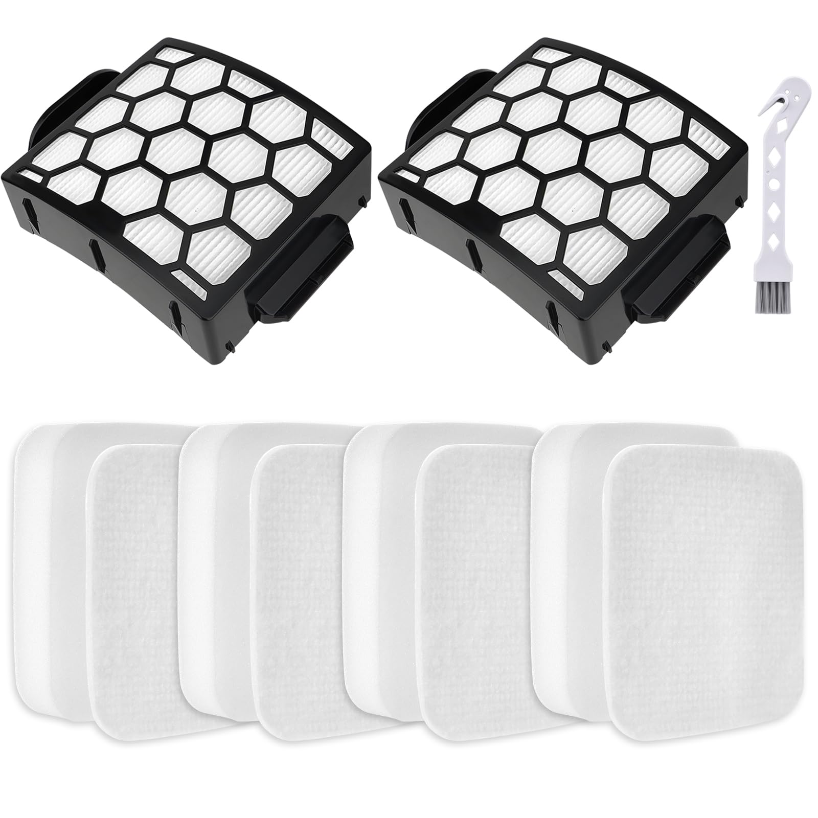 HEPA Filter Kit for Shark NV602UKT NV702 NZ690UKT - 6 Pack