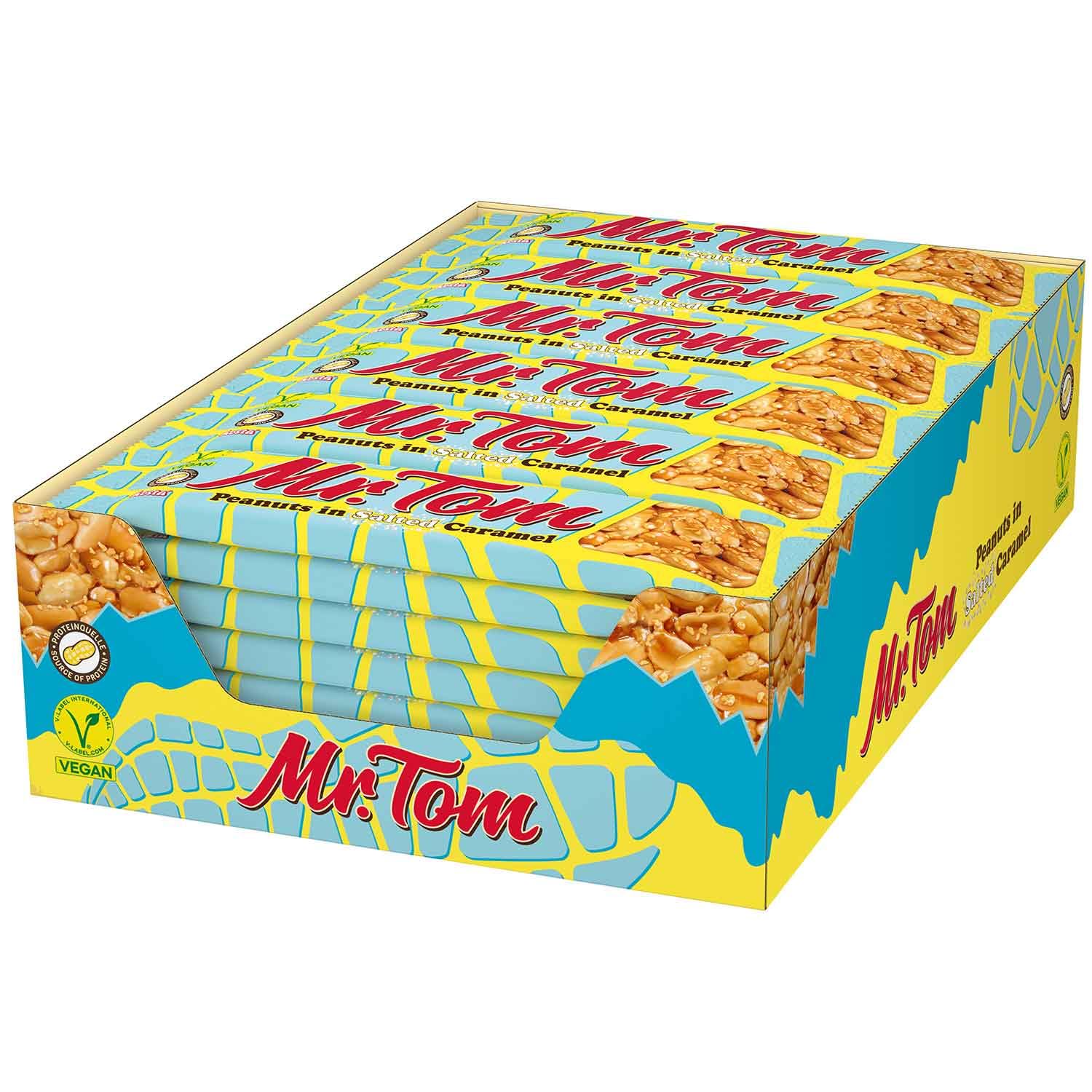Mr. Tom Salted Caramel Crunchy Peanut Bar - 36 x 40g Multipack