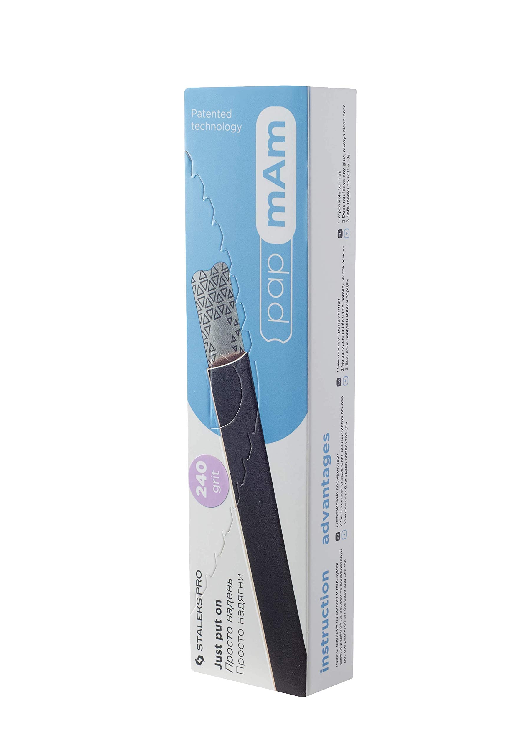 Staleks Replaceable Straight Nail Files - 240 Grit Refill Box 50pcs
