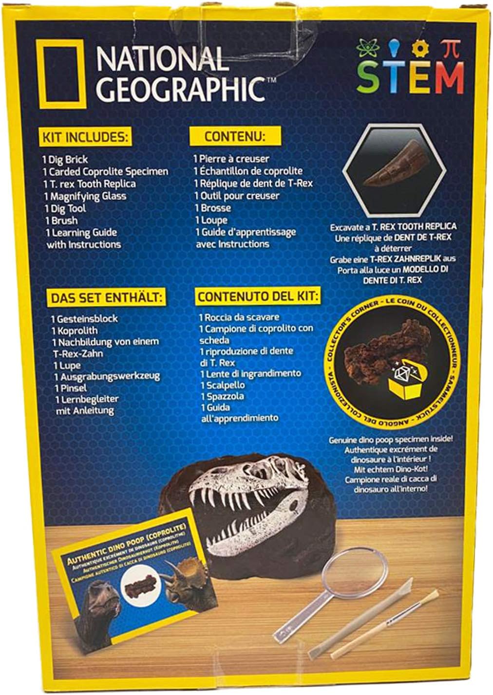 National Geographic Dinosaur Dig Kit – STEM Fossil Excavation Toy
