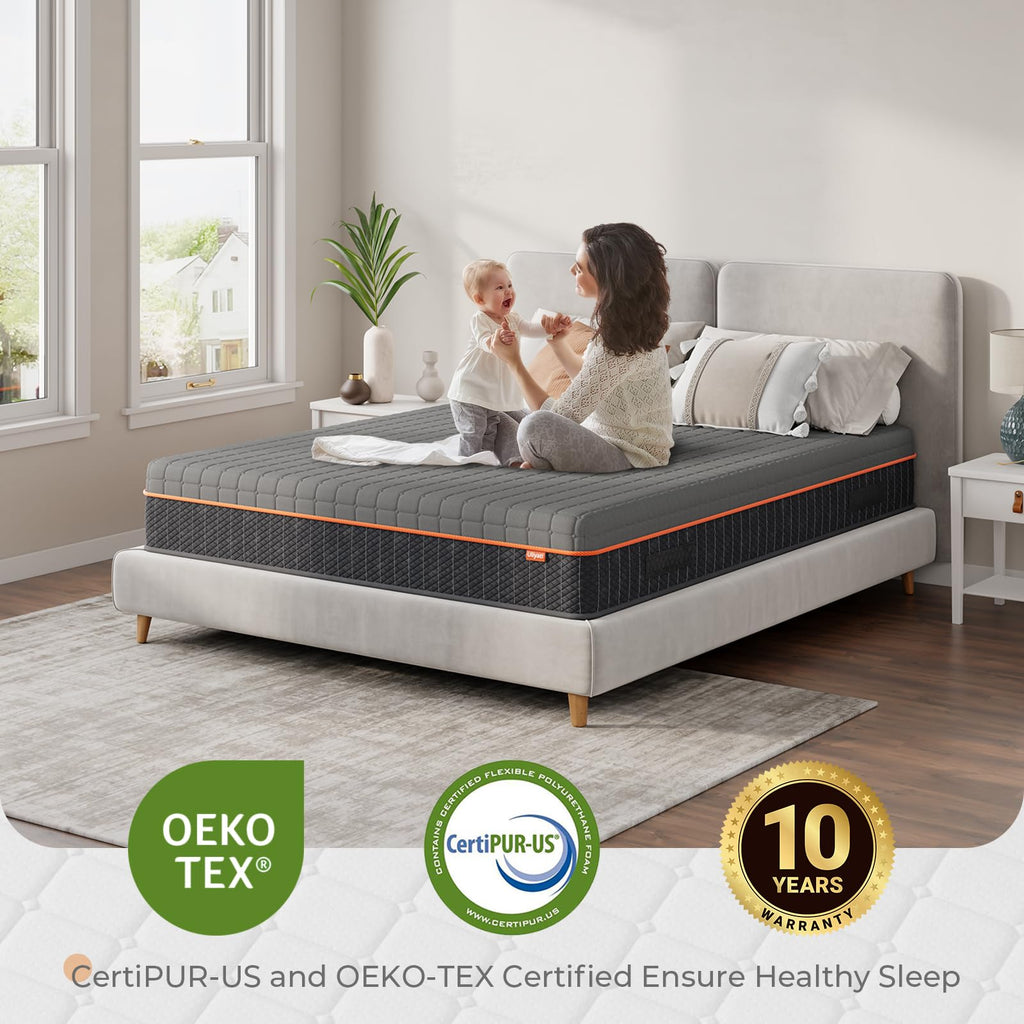 Uliyati Double Mattresses Gel Memory Foam Mattress, Medium, 135x190x20CM - image 5