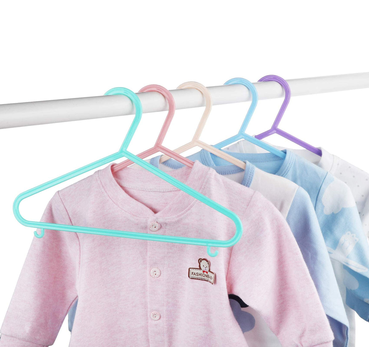 ilauke 40 Pack Kids Hangers with Little Hook - image 4