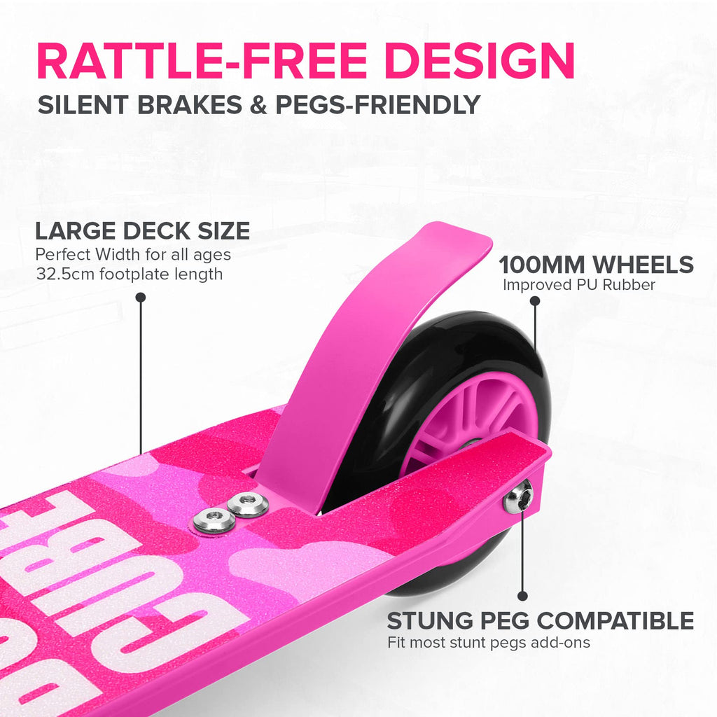 BOLDCUBE Stunt Scooter for Kids 8-12 | Lightweight Freestyle Pro – Pink