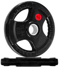 Signature Fitness 25LB Olympic Cast Iron Weight Plates - 2-Inch Pair