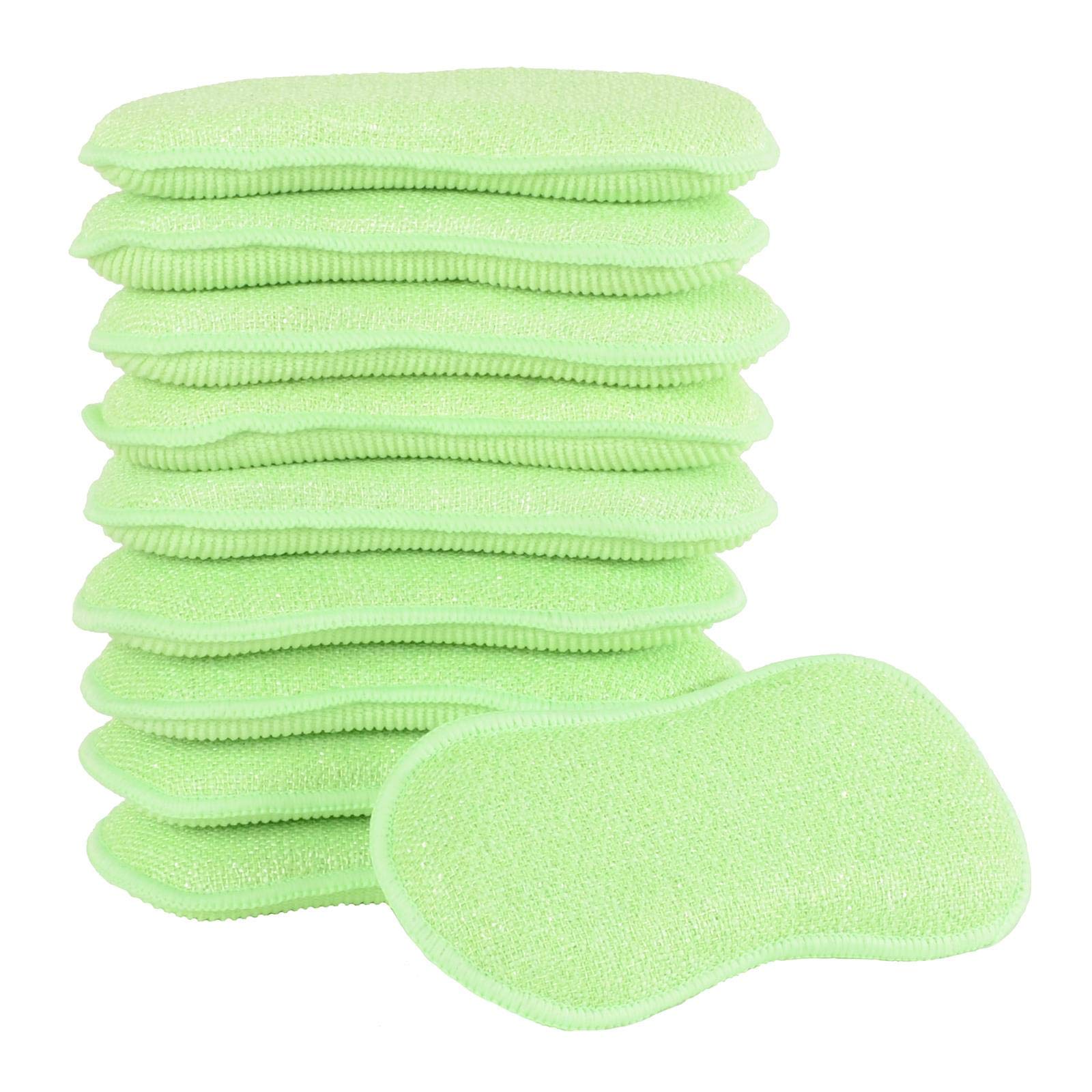 10 Pack Microfibre Antibacterial Cleaning Pads – Non-Scratch