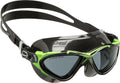 Cressi Planet Swim Goggles – Anti-Fog UV Protection Mask, Black/Lime