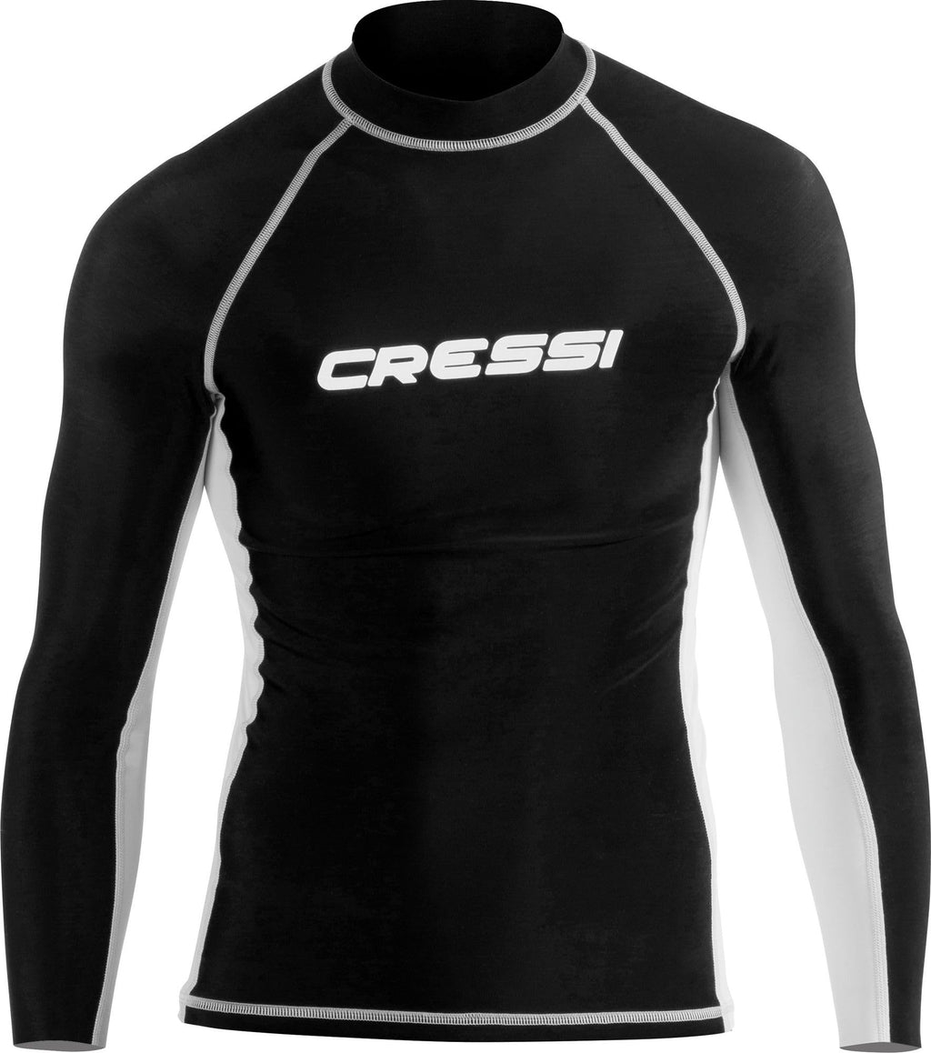 Cressi Men's Long Sleeve Rash Guard – UV Protection Swim Shirt, Black