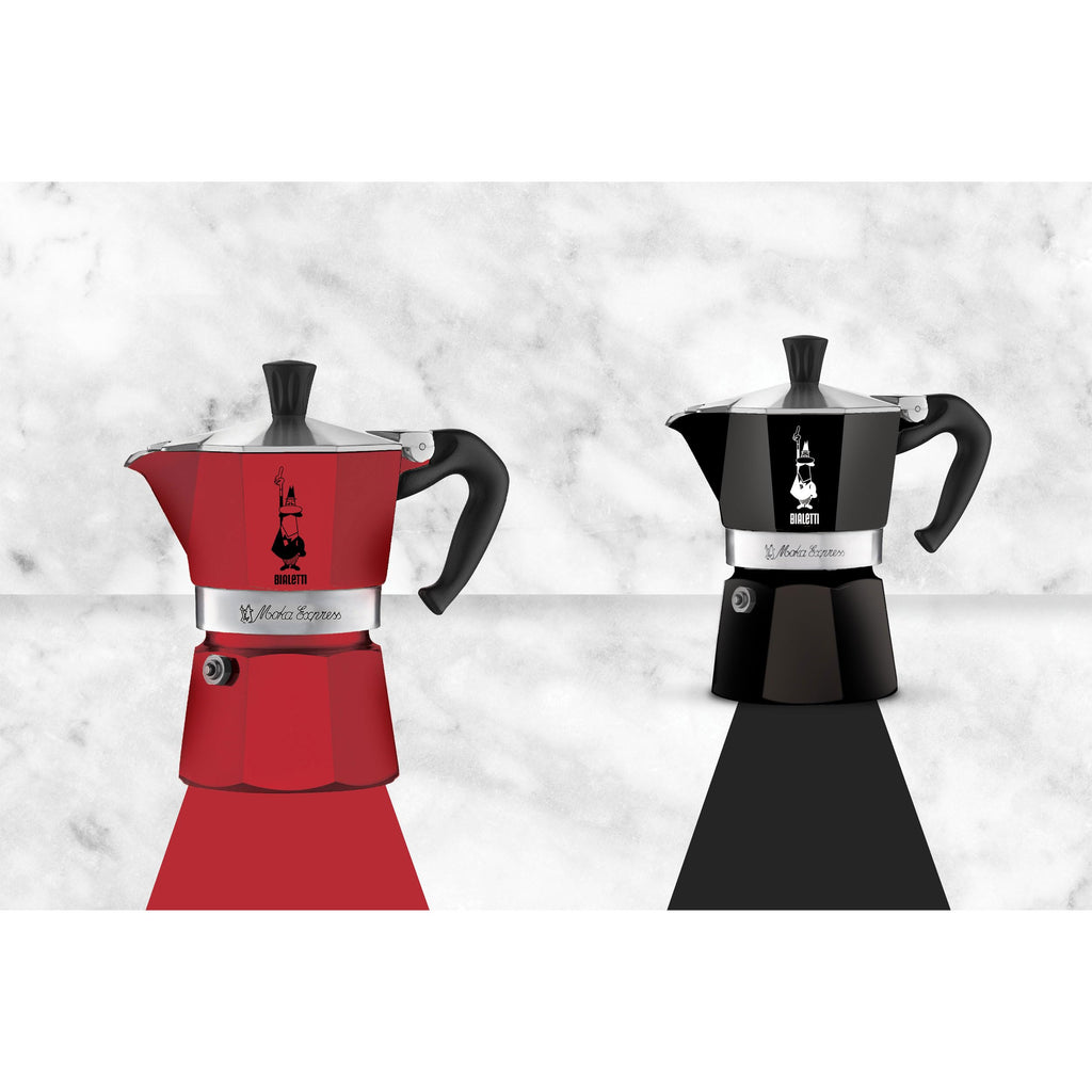 Bialetti Moka Express 3-Cup Stovetop Espresso Maker - Black Aluminum