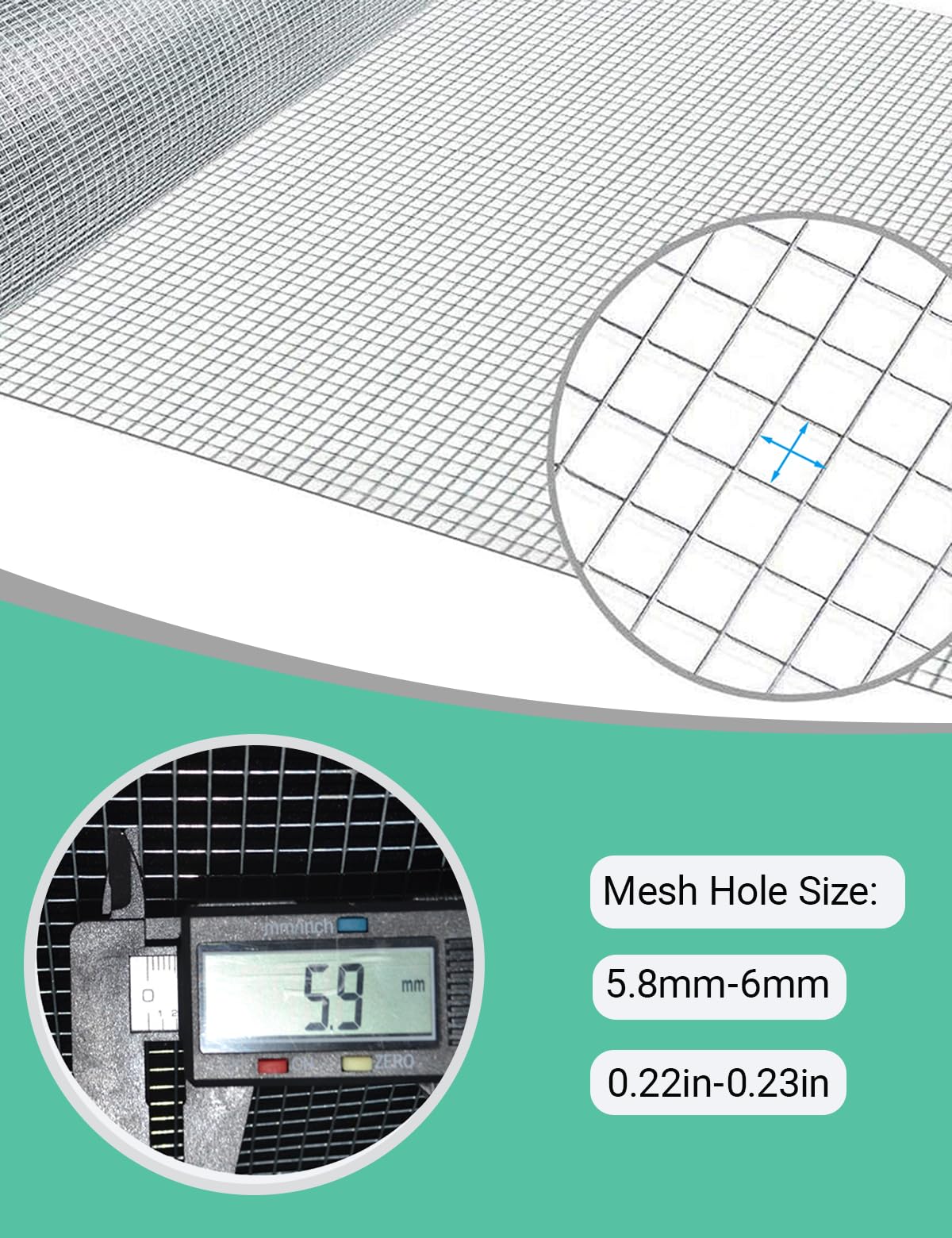C&Xanadu Rodent Mesh – 400mm x 12m Galvanised Steel Rat Proof Wire Roll