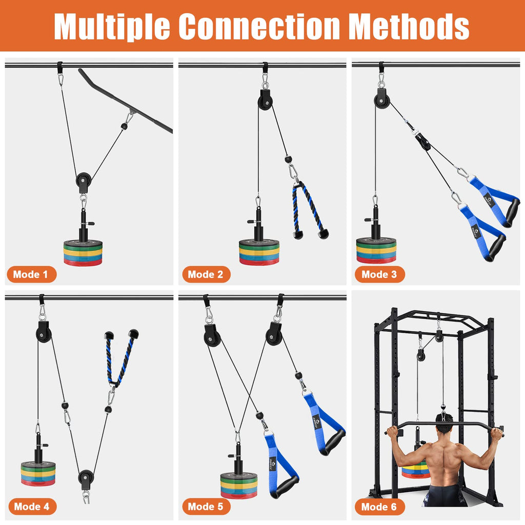 SERTT Home Gym Pulley System | Weight Cable Machine for LAT Pulldowns