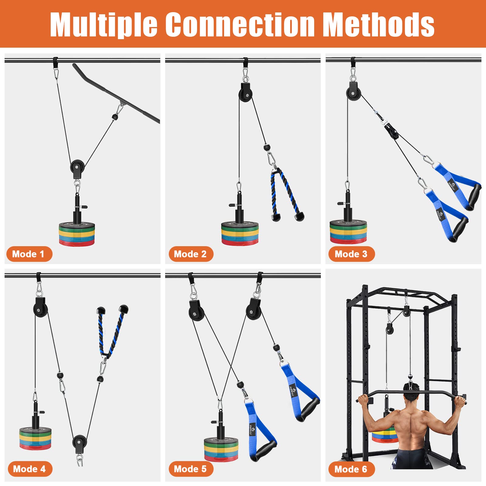 SERTT Home Gym Pulley System | Weight Cable Machine for LAT Pulldowns