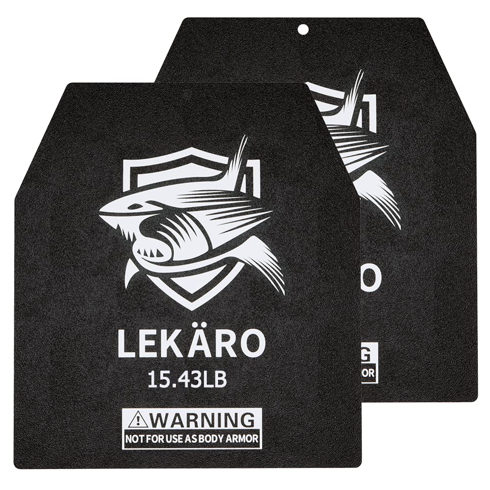 Weighted Vest Plates – 15.43LB Pair Powder Coated Steel
