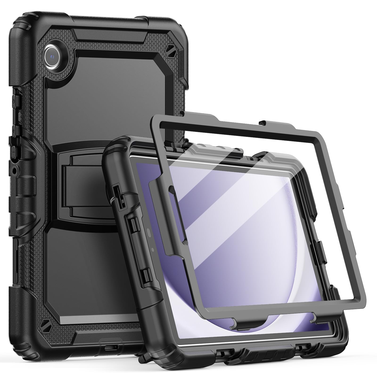 SEYMCY Samsung Galaxy Tab A9 Case | Shockproof Rugged Cover with Stand