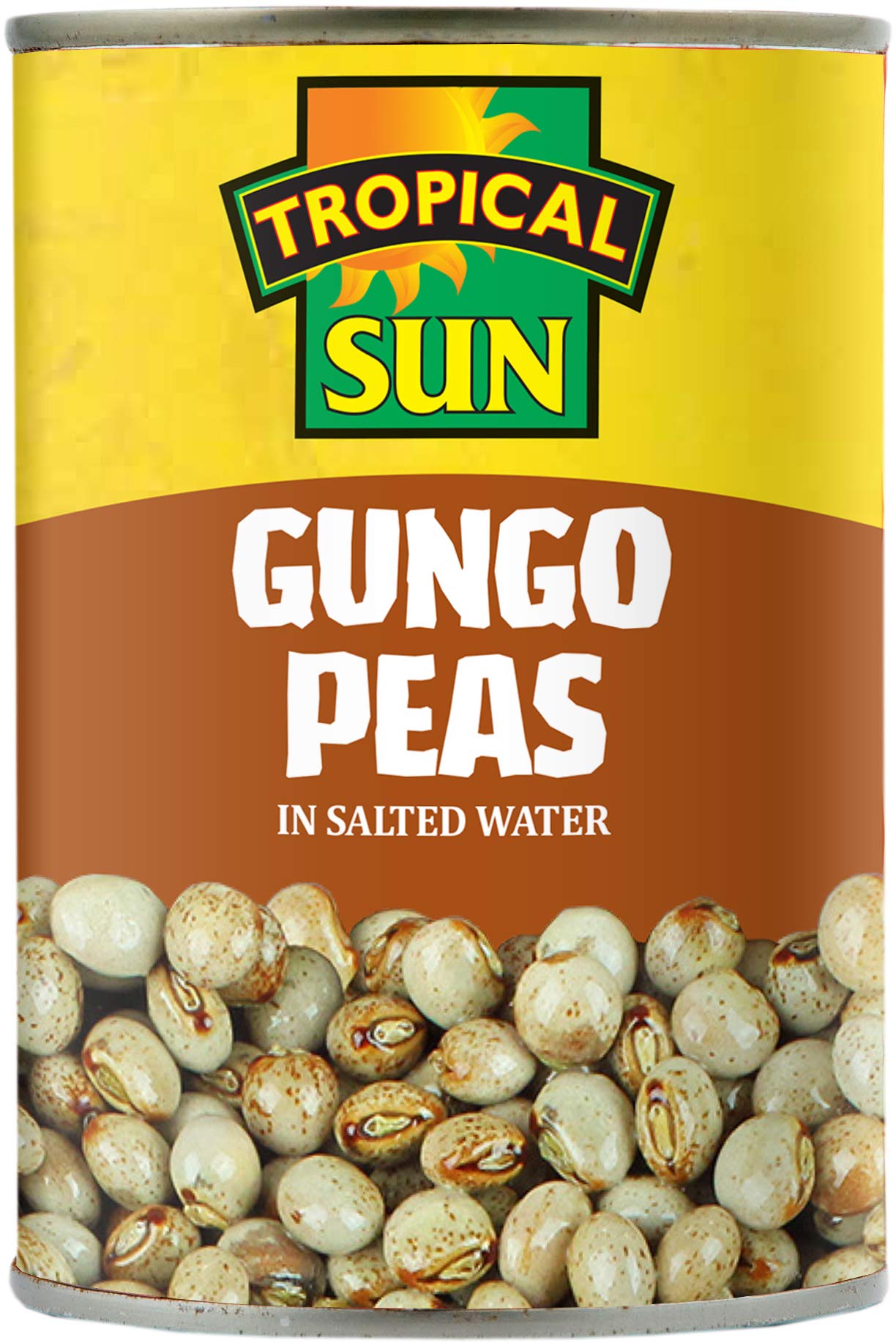 Tropical Sun Gungo Peas – High-Protein Canned Legumes, 400g (Pack of 12)