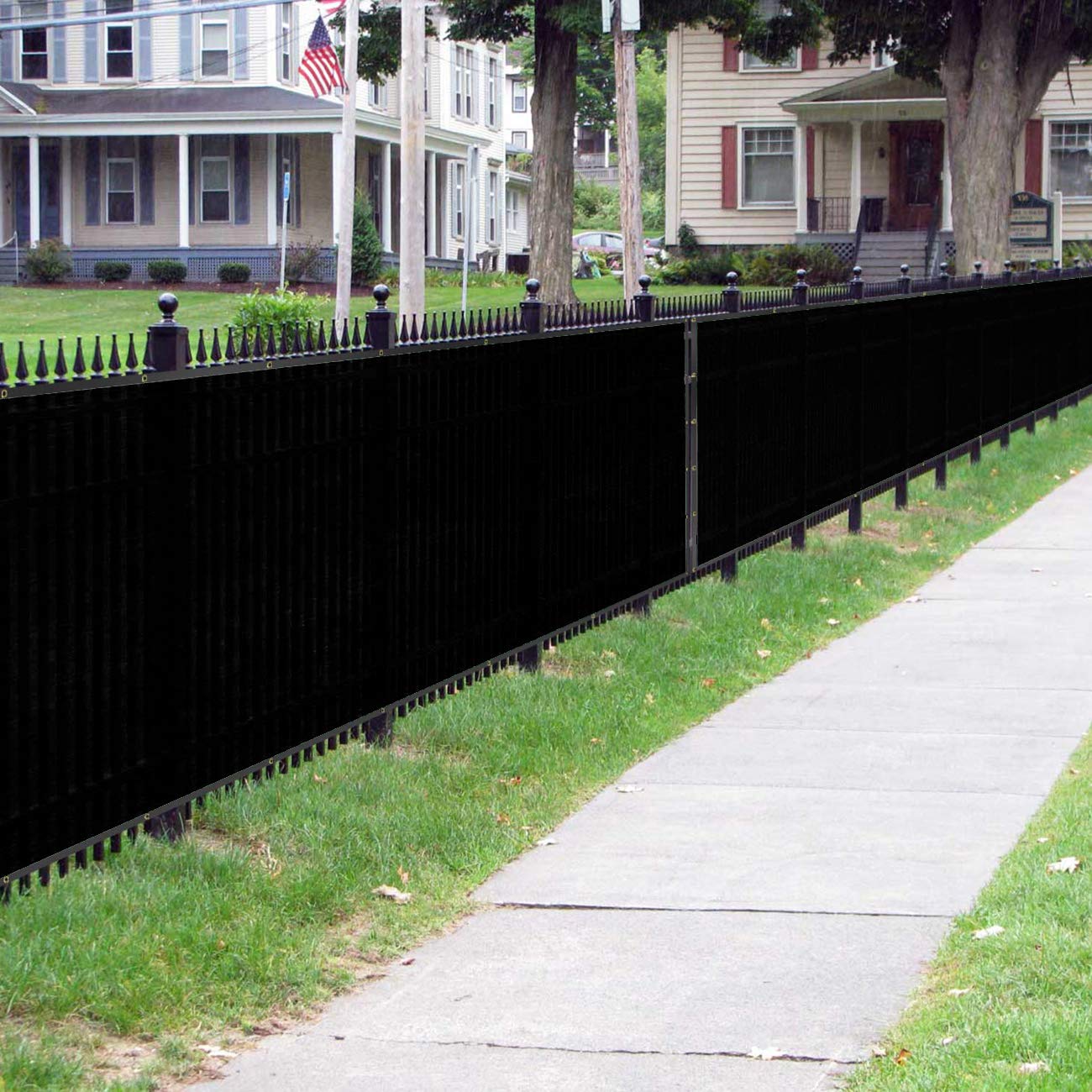 Sunnyglade Privacy Fence Screen - 5' x 50' Heavy Duty HDPE Mesh, Black