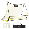 VEVOR 2-in-1 Soccer Rebounder Net | 72x51 Iron Football Practice Goal