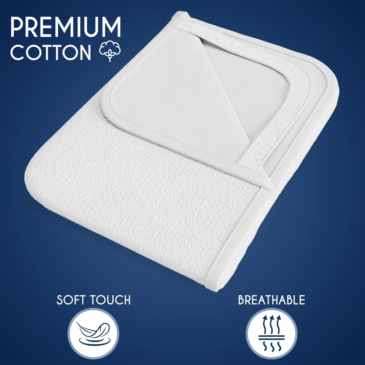 Dreamzie Mattress Protector Waterproof with 4 Elastic Corners - Made in EU - OEKO-TEX® Certified- For Mattress 120 x 200 cm - image 5