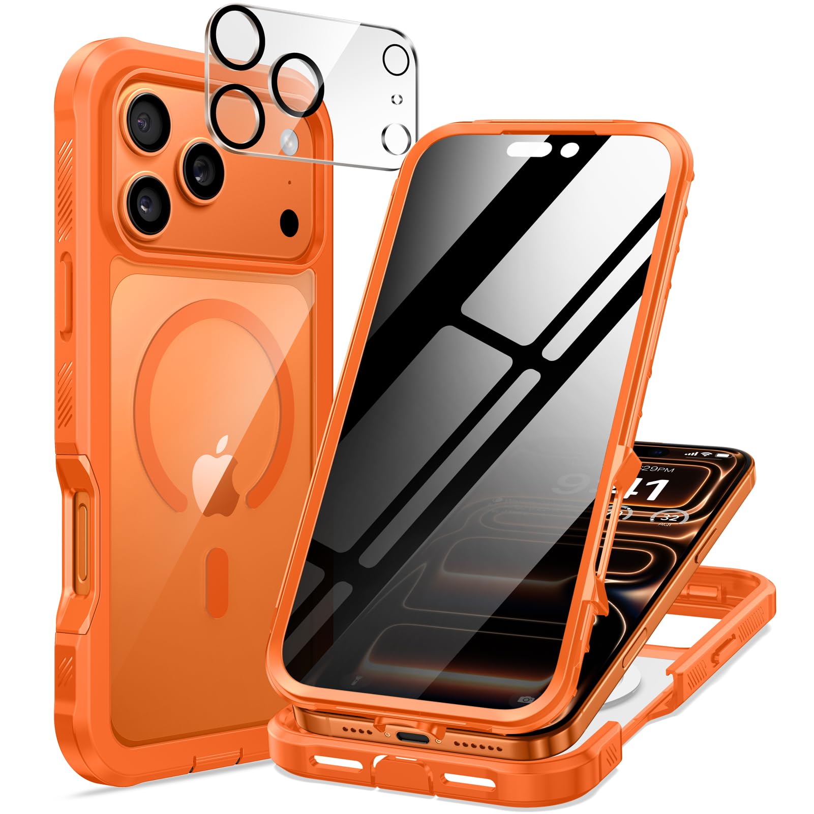 seacosmo iPhone 17 Pro Max Privacy Case – Magnetic Full Body Cover