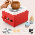 Ovshnrr Mini Electric Pottery Wheel | 2000RPM Adjustable Speed - Red