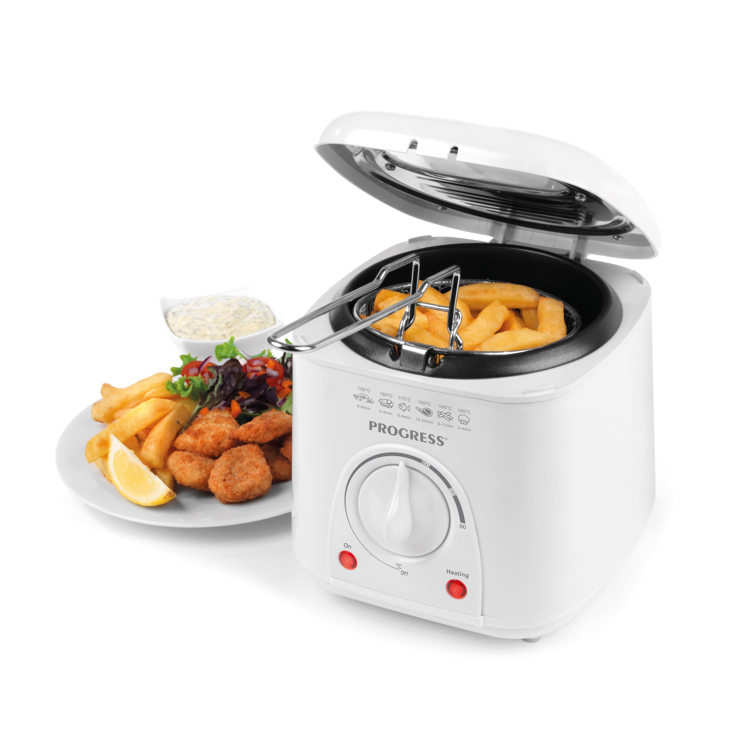 Progress EK2969P Electric 1L Mini Deep Fat Fryer with Non-Stick Tank