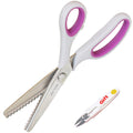 Hui Tong 9.2" Pinking Shears for Fabric | Stainless Steel Sewing Scissors