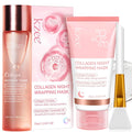 Collagen Night Mask & Toner Set | Korean Skincare for Elasticity