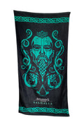 Assassin’s Creed Valhalla Eivor Bath Towel – 100% Cotton, Black, 150x75cm
