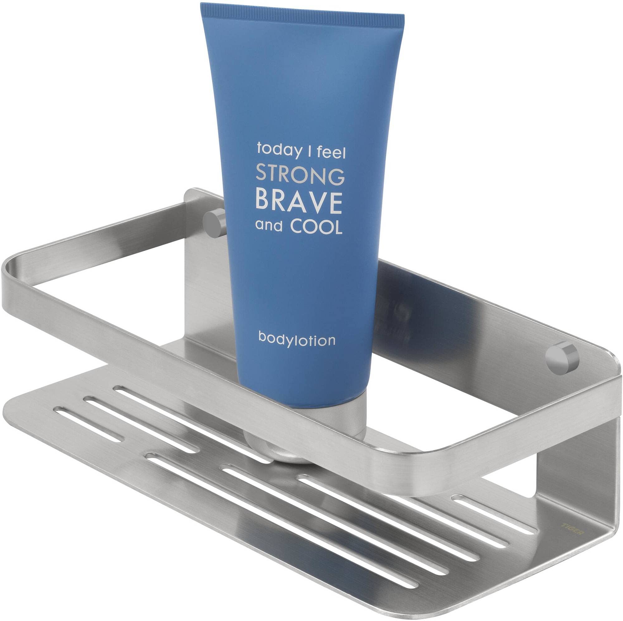 Tiger Caddy Shower Basket – Brushed Stainless Steel – 24 x 10.6 cm