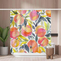 Woutay Watercolor Peaches Shower Curtain | Mold Resistant Polyester