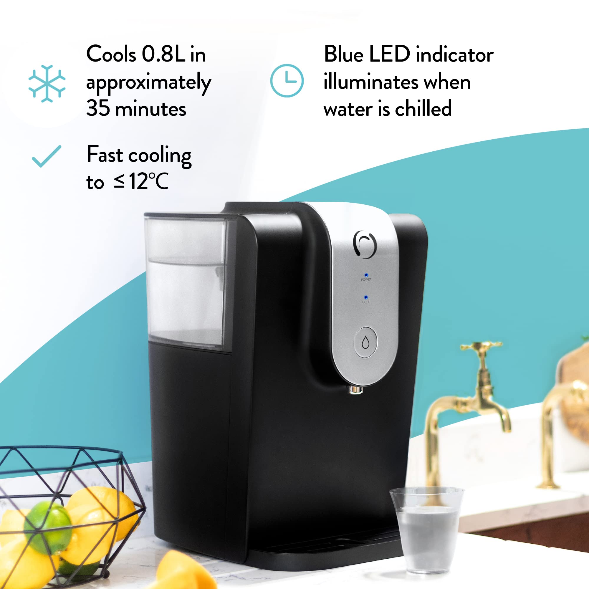 Aqua Optima Lumi Chilled Water Dispenser – 8.2L Filtered System