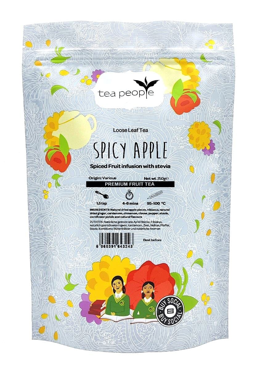 Tea People Spiced Apple Fruit Infusion – 250g Loose Leaf Herbal Tea