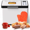 Karinear 2LB Stainless Steel Bread Maker – 20 Function Non-Stick Machine
