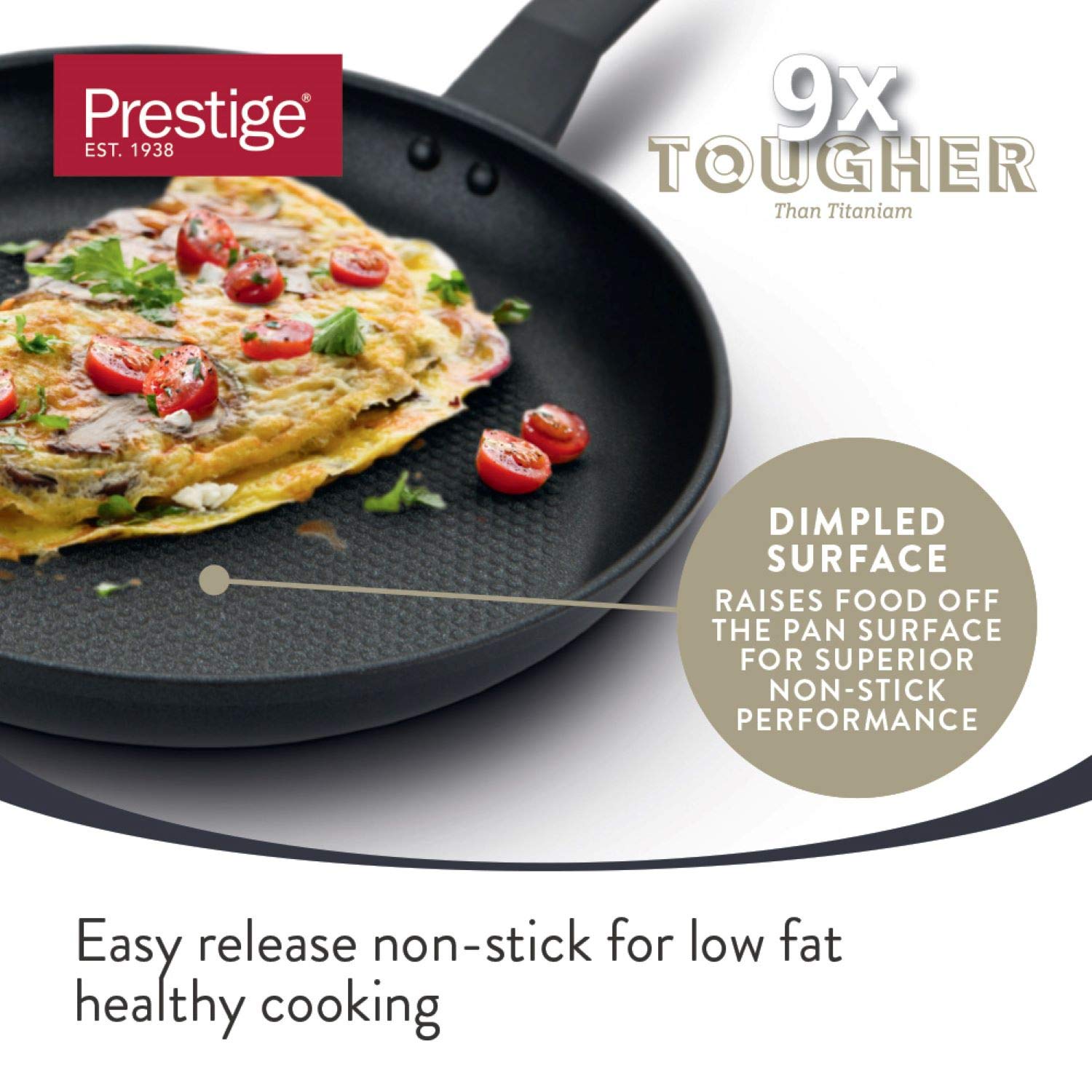 Prestige 9x Tougher 3 Piece Saucepan Set | Non-Stick Induction Cookware