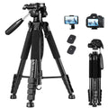 Victiv 73" Aluminum Camera Tripod | Lightweight DSLR Stand with 3-Way Pan Head