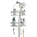 Zenna Home Stainless Steel Expandable Shower Caddy for Handheld Hoses