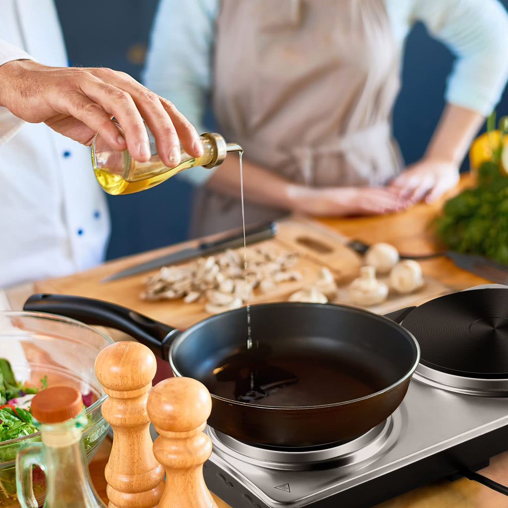 CUSIMAX Double Hot Plate – 2500W Portable Electric Burner Cooktop