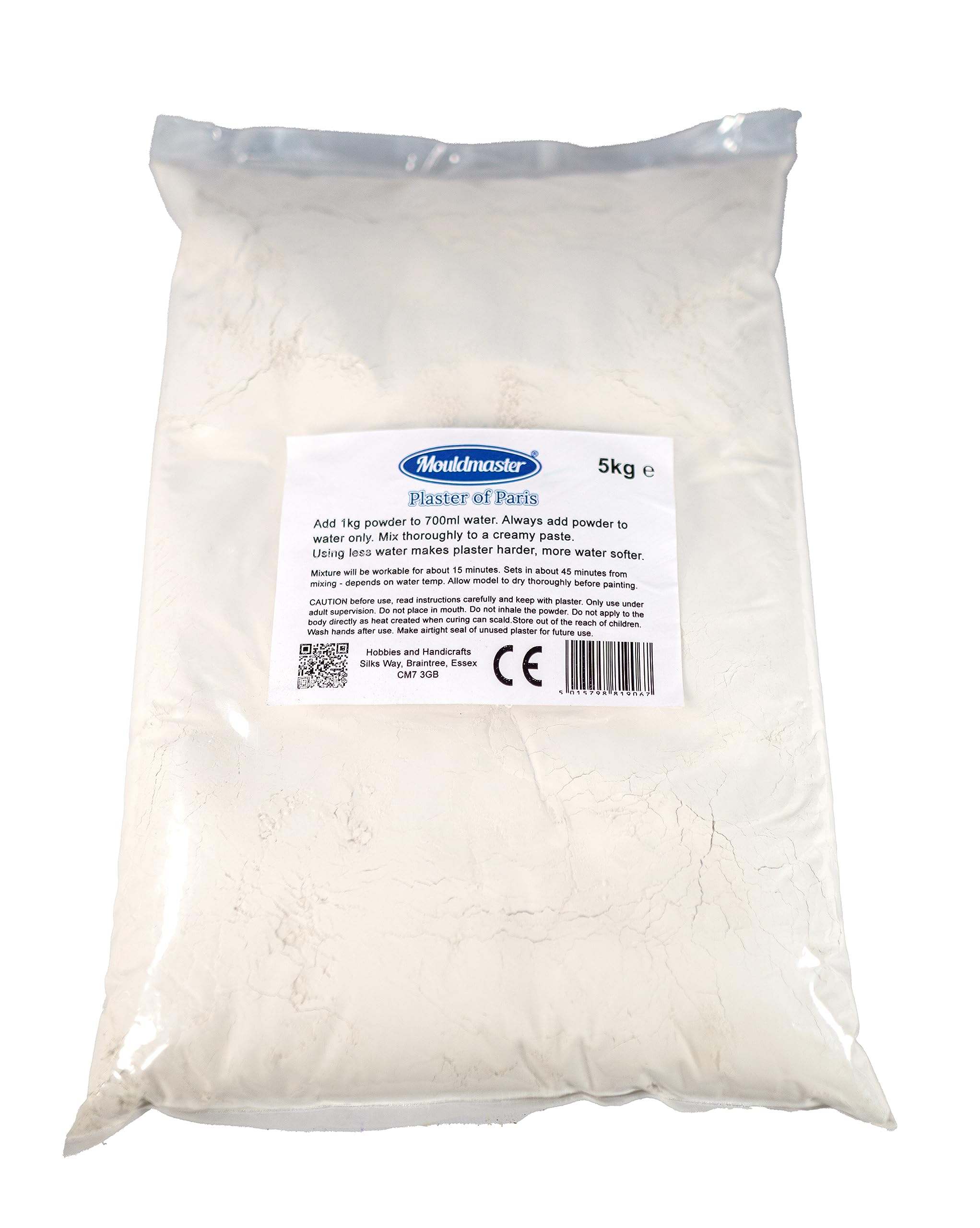 Mouldmaster Plaster of Paris – 5kg Bulk Pack White Casting Plaster