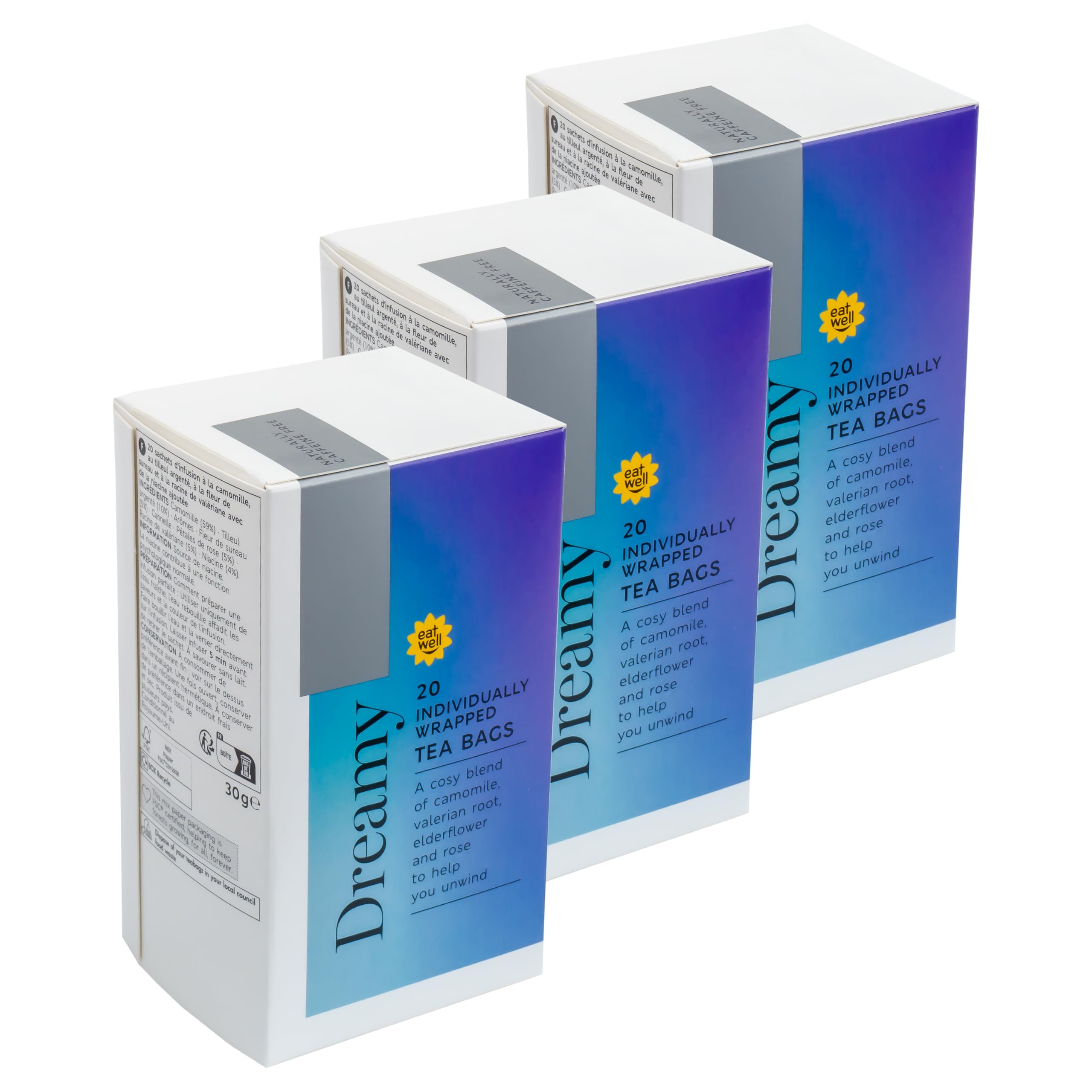 Dreamy Camomile & Valerian Root Herbal Tea - 60 Bags