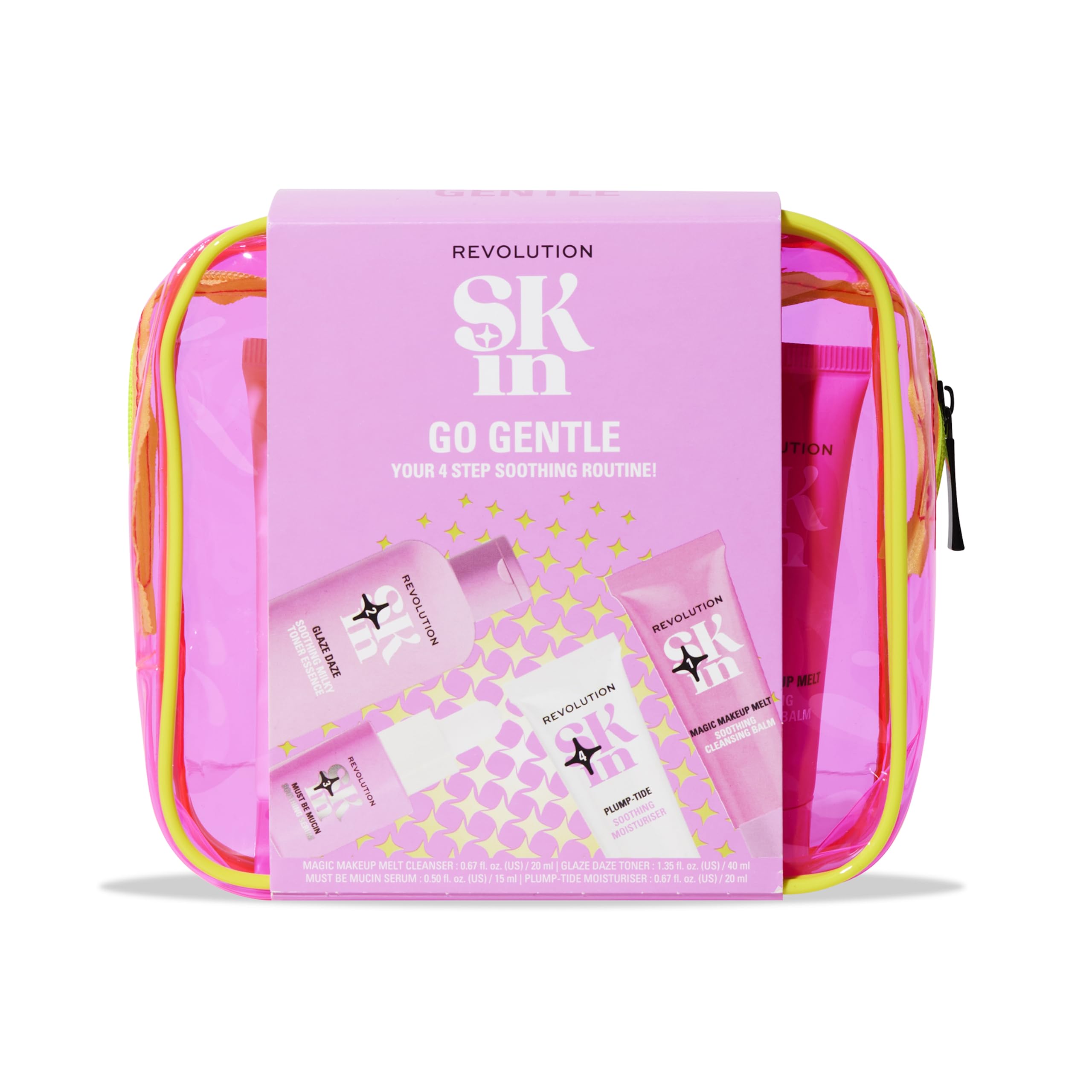 Revolution Skin Go Gentle 4-Step Skincare Starter Kit for Sensitive Skin