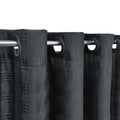 Jolof Store Black Textured No Hook Shower Curtain – Extra Long 180x200cm
