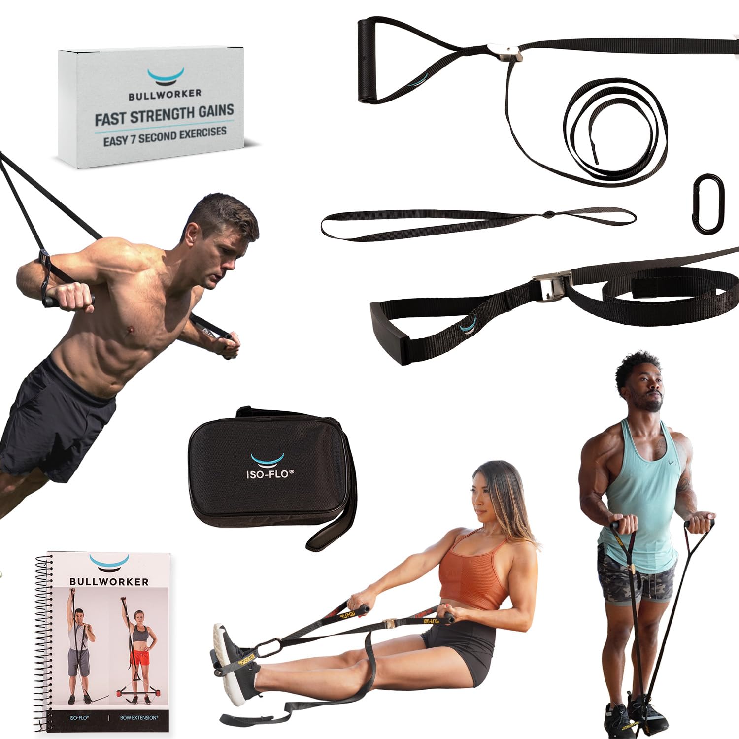 Bullworker ISO-FLO Isometric Exercise Equipment | Portable Suspension Trainer