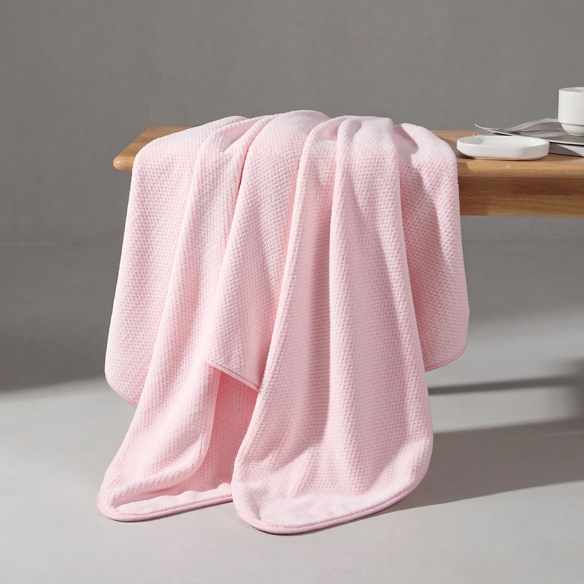 REDKISS 6 Pack Microfibre Towels set-450g/m²,Super Absorbent Towel for Bath - image 4