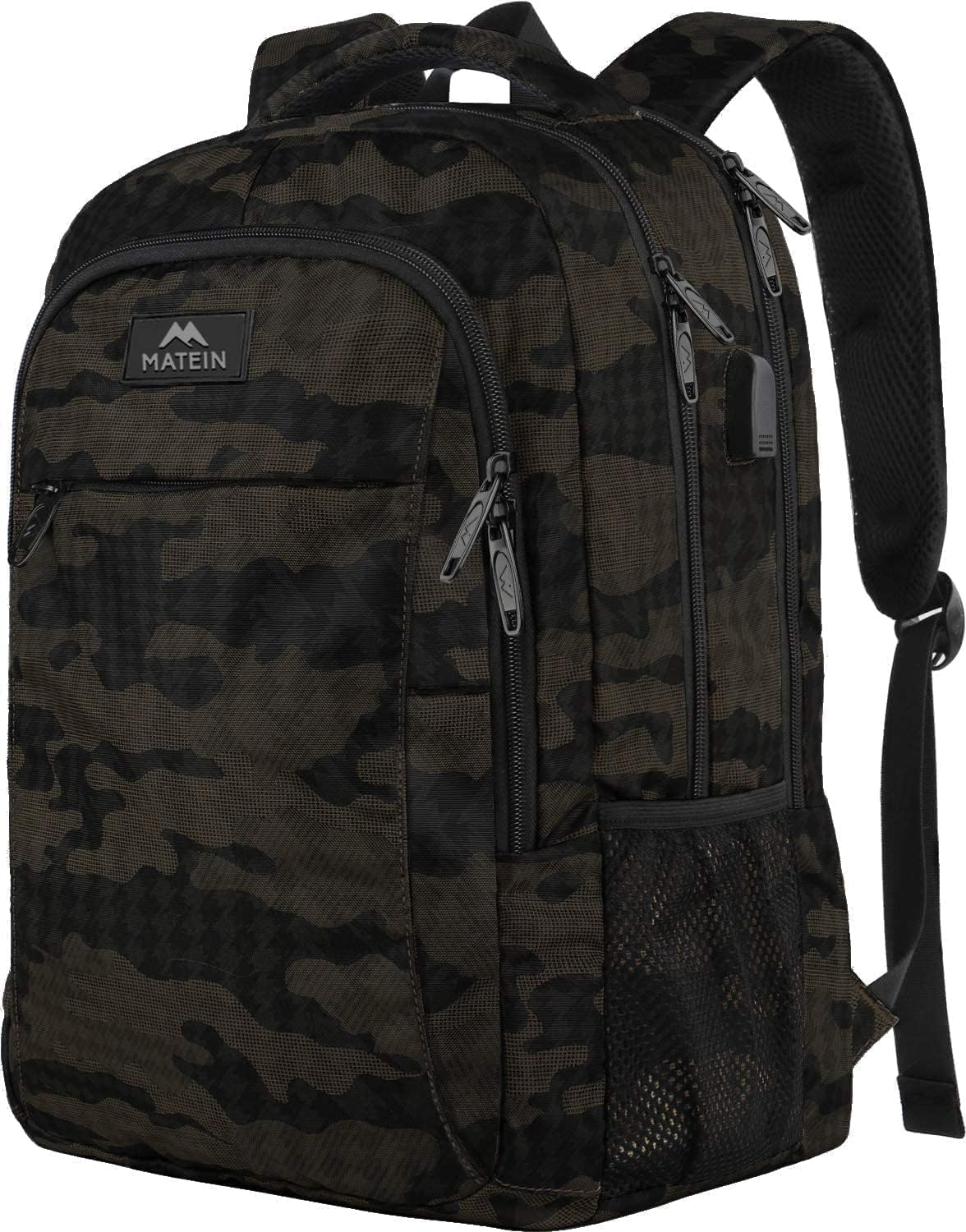 Matein 15.6 Inch Travel Laptop Backpack | Anti-Theft USB Charging Bag