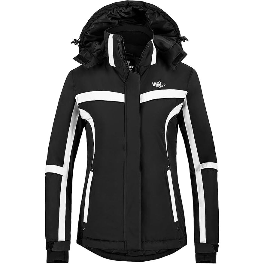 Wantdo Women's Waterproof Ski Jacket | Windproof Snowboard Parka - XL