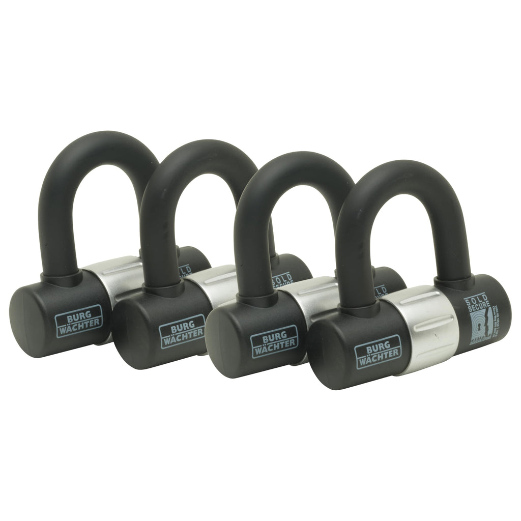 Burg-Wächter 100D Quadra U-Lock - Quad Keyed Alike Gold Security Pack