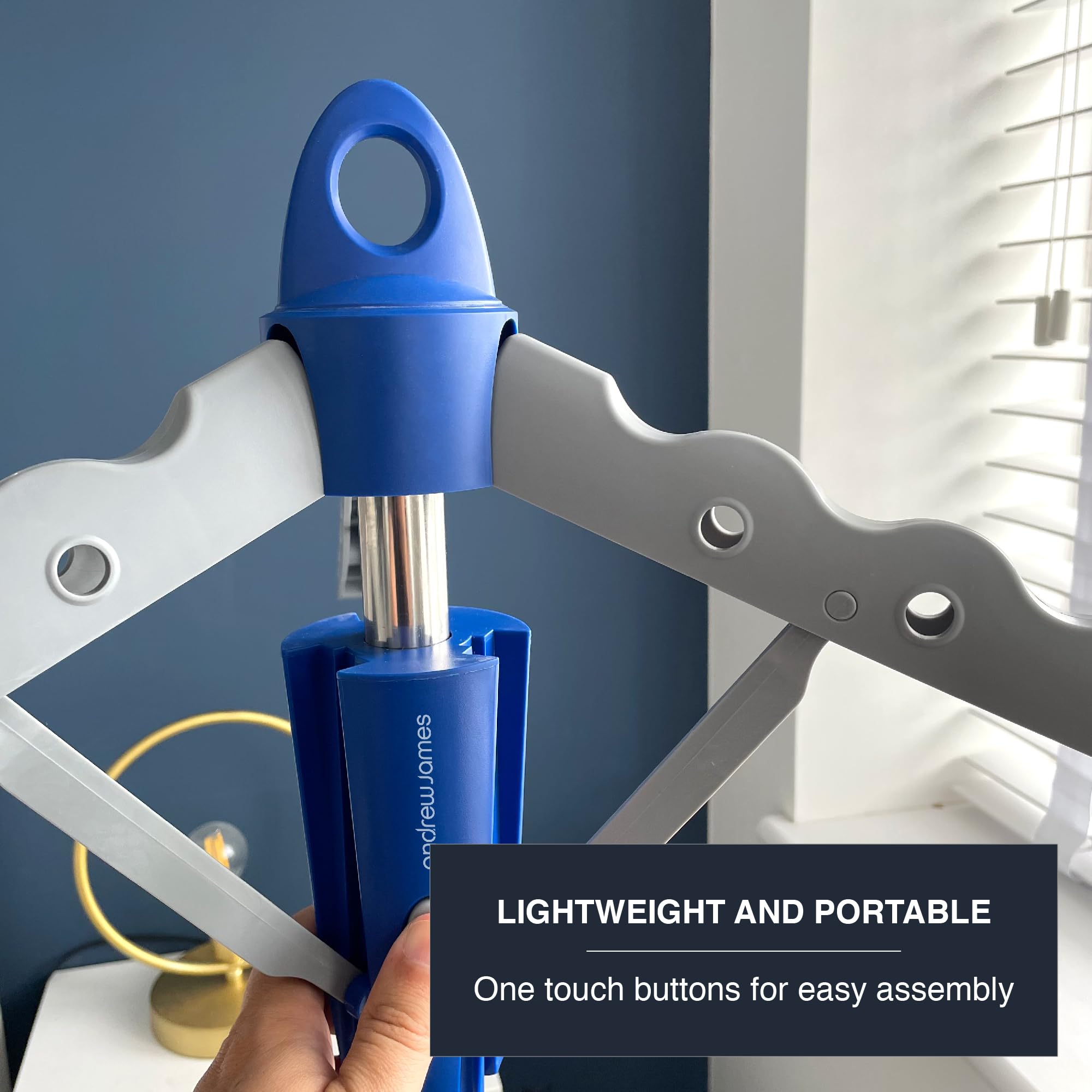 Andrew James Portable Clothes Rail - Foldable Tripod Airer & Drier